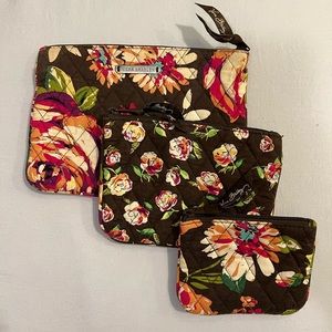 Vera Bradley English Rose Cosmetic Trio